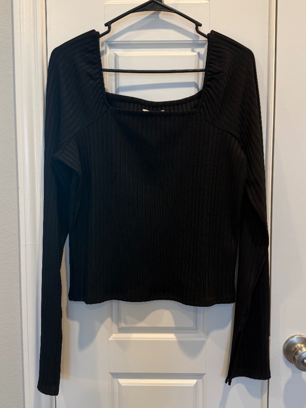 Madewell Long Sleeve Black Top Size XL NWT